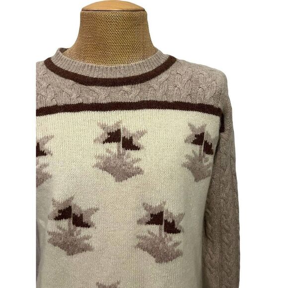 Classic New England Sweater Bay‎ Winds Lambswool Rabbit Hair Size Large - Picture 2 of 9